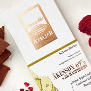 Tmavá čokoláda 70% Kokoa Kamili so sušenými brusnicami Bean to Bar